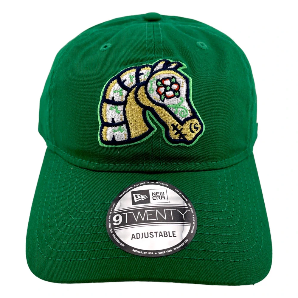 New Era Charlotte Knights Copa Caballeros Green MiLB‎ 9Twenty Adjustable Dad Hat